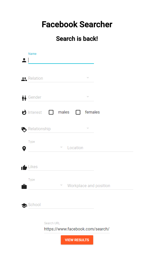 Facebook Searcher